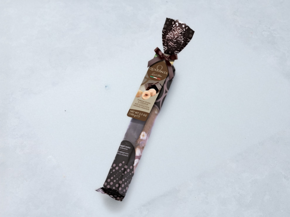 נוגט אגוזי לוז ושוקולד מריר