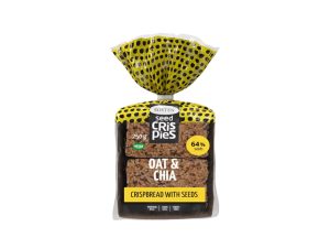 קרקר שיבולת שועל וזרעי צ'יה (מכיל 64% זרעים)