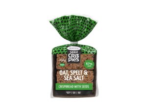 קרקר שיבולת שועל, כוסמין ומלח ים (מכיל 57% זרעים)