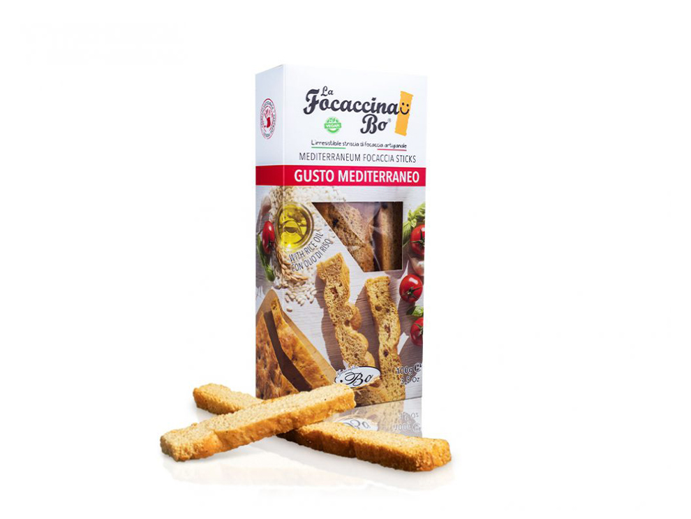 רצועות פוקצ'ה עגבניות